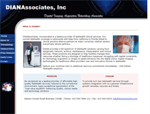 Tablet Screenshot of dianassociates.com